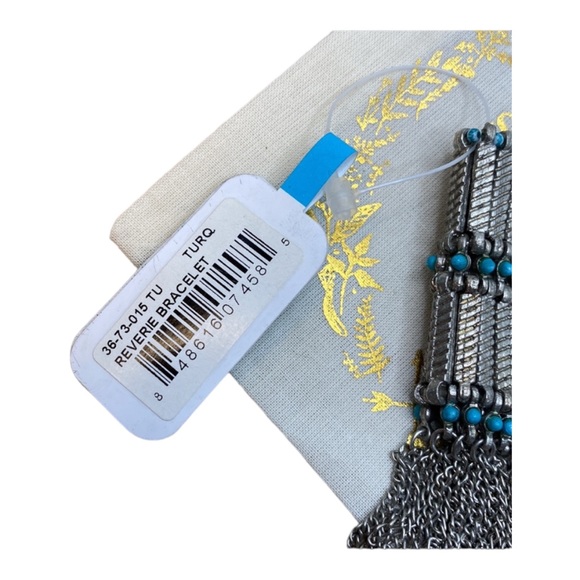 SHIRALEAH Turquoise and Silver Reverie Bracelet NWT - Picture 3 of 4